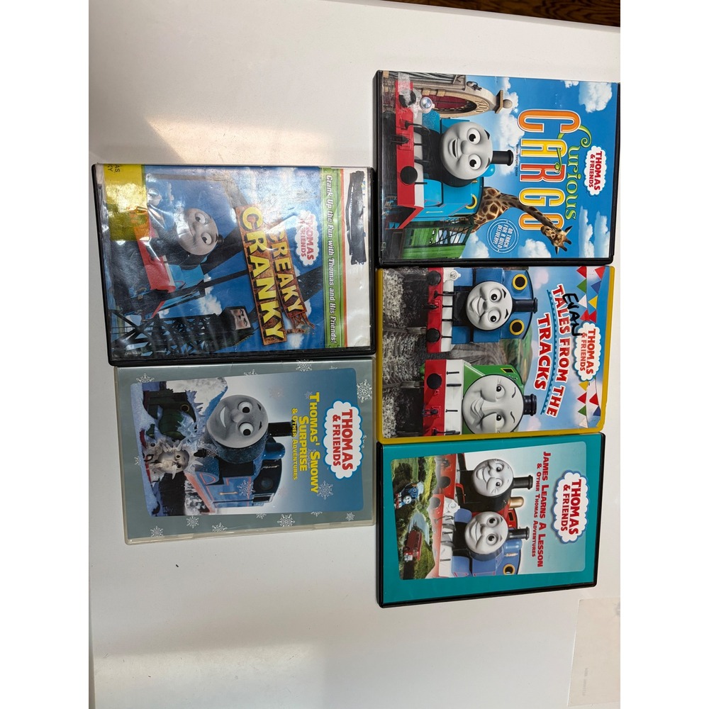 Thomas & Friends DVD Lot of 5 Curious Cargo Tales from the Tracks Snowy Surprise